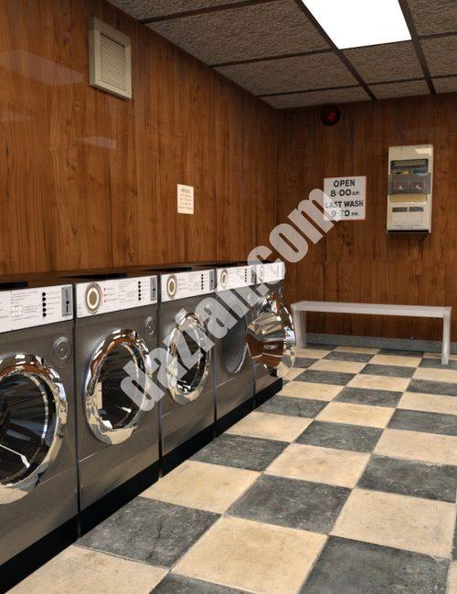 [daz场景] 洗衣店-DAZ爱好者