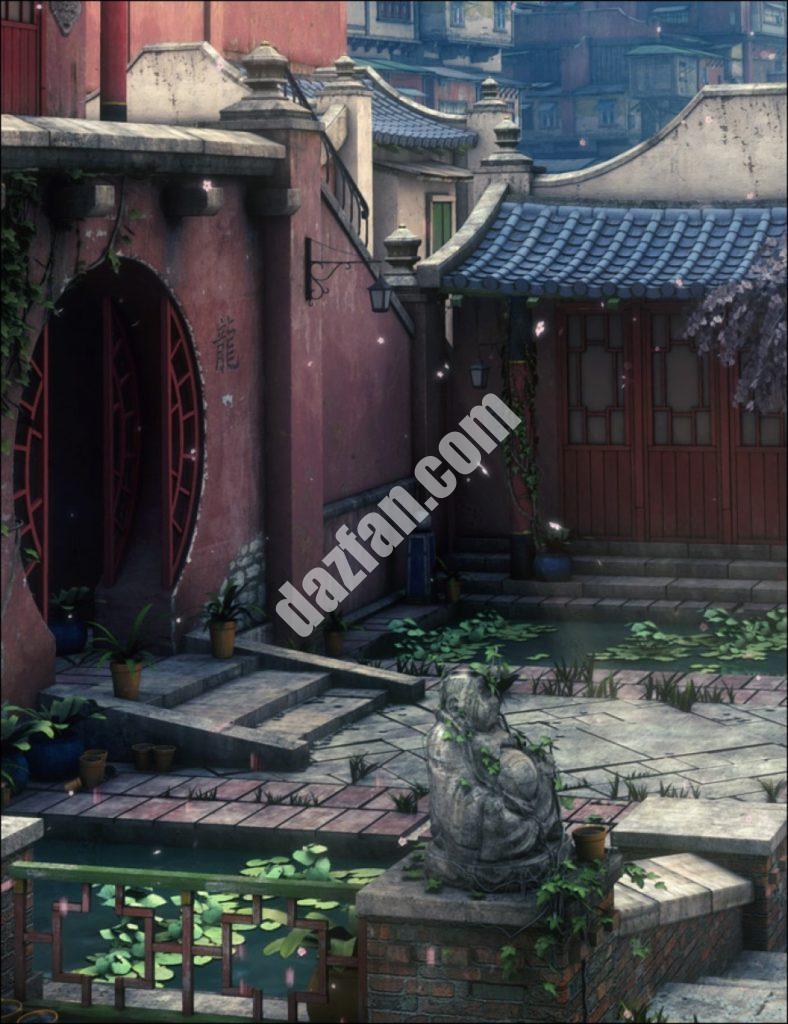 [daz场景] 亚洲的街道-DAZ爱好者