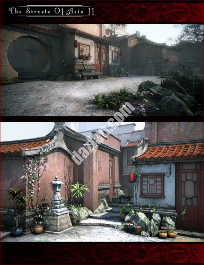 [daz场景] 亚洲的街道2-DAZ爱好者