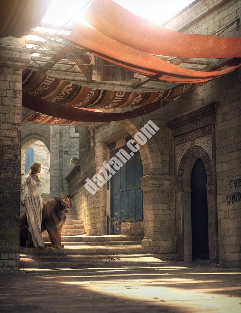 [daz场景] 摩洛哥的街道-DAZ爱好者