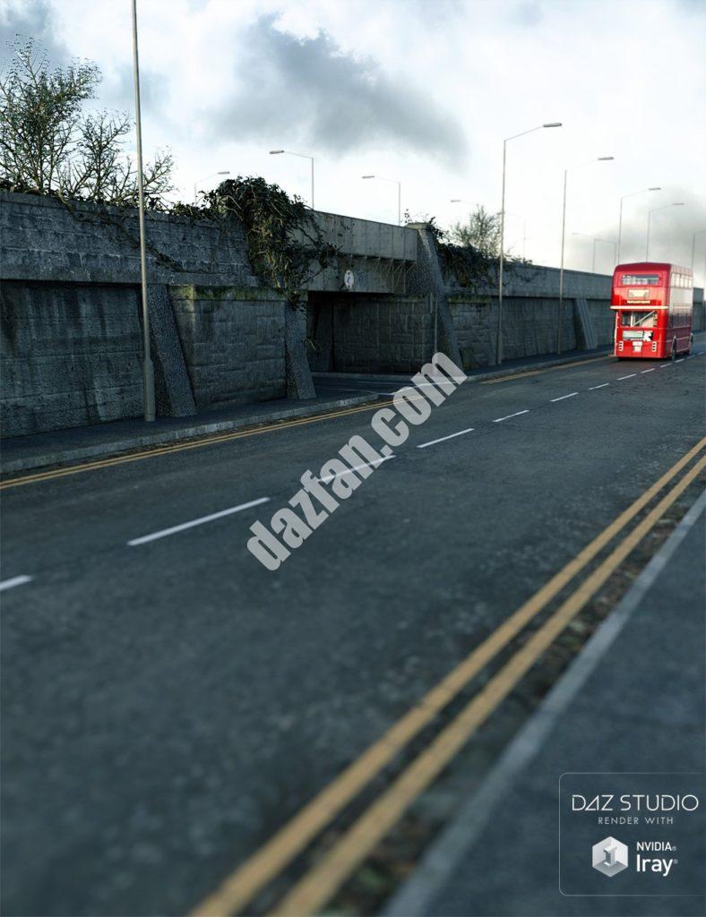 [daz场景] 未使用的铁路桥-DAZ爱好者