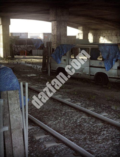 [daz场景] 在天桥下-DAZ爱好者