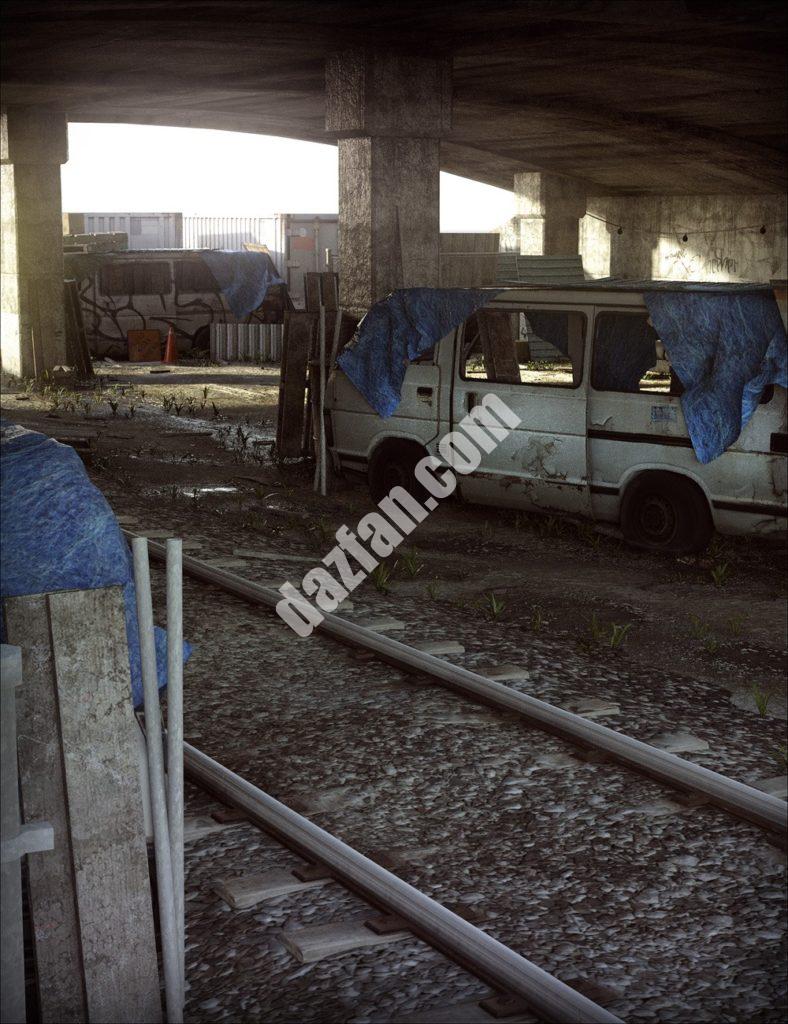 [daz场景] 在天桥下-DAZ爱好者