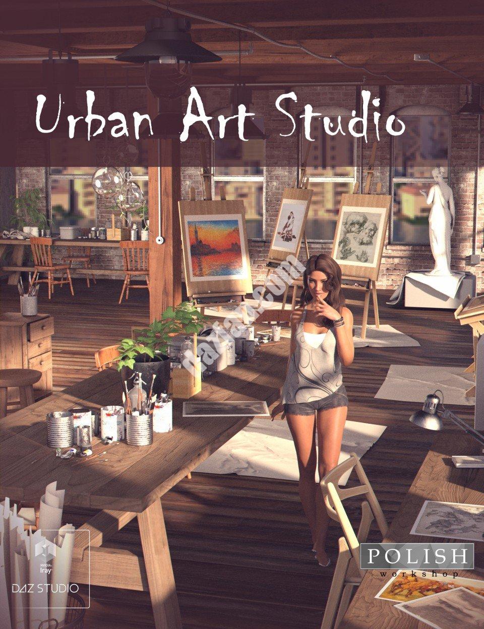 [daz场景] 城市艺术工作室-DAZ爱好者