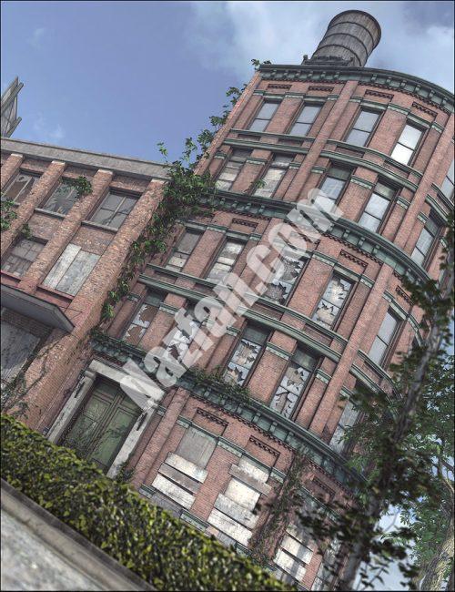 [daz场景] 被遗弃的城市1-DAZ爱好者