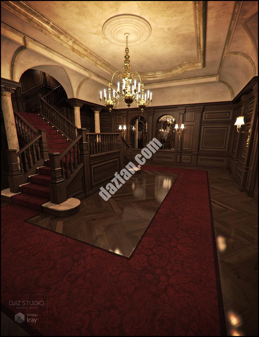 [daz场景] 安德森大厅前厅伊雷阿登-DAZ爱好者