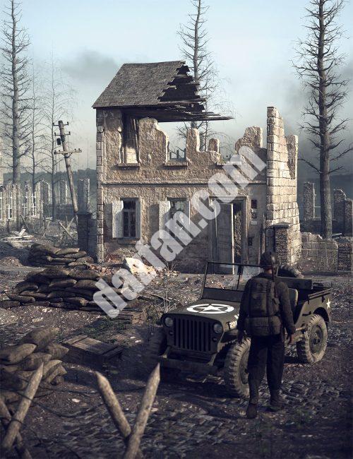 [daz场景] 战场-DAZ爱好者