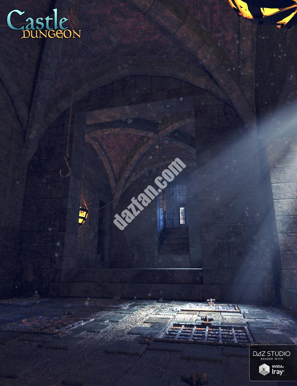 [daz场景] 城堡地牢-DAZ爱好者