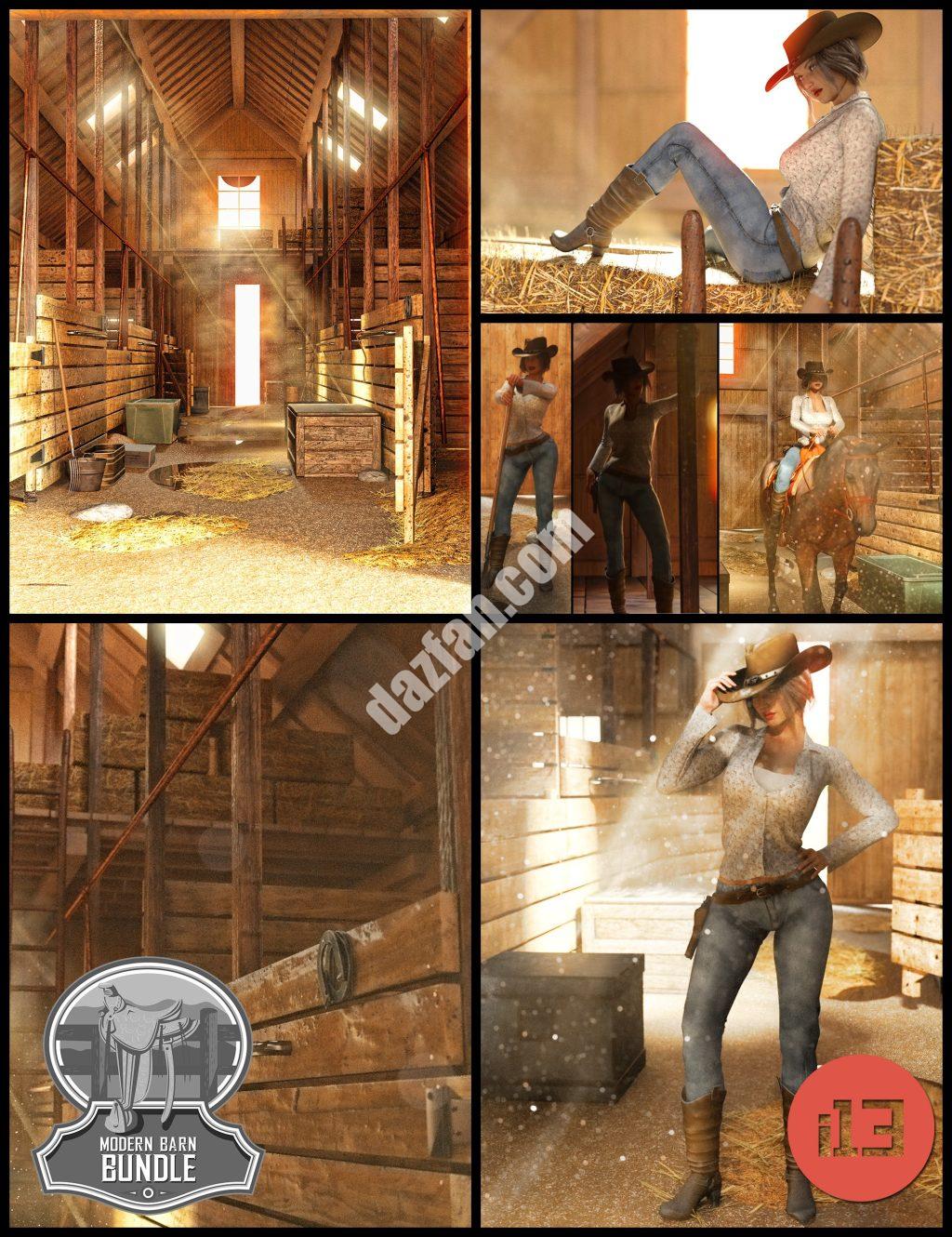 [daz场景] i13现代谷仓包-DAZ爱好者