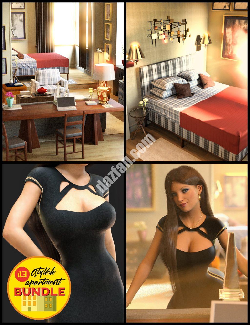 [daz场景] i13时尚公寓包-DAZ爱好者