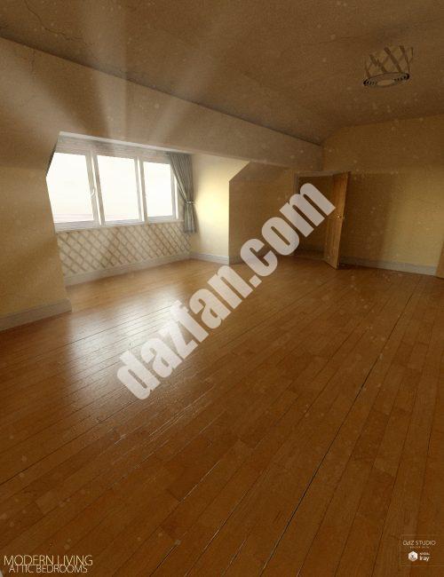 [daz场景] 现代生活阁楼卧室-DAZ爱好者