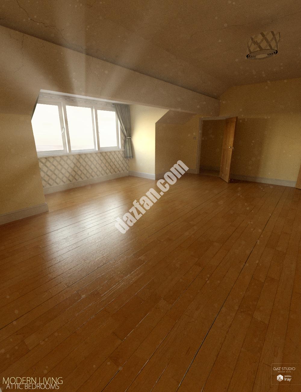 [daz场景] 现代生活阁楼卧室-DAZ爱好者