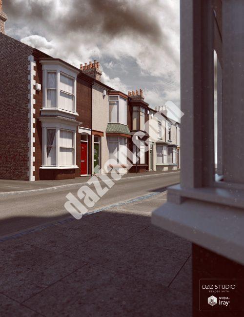 [daz场景] 北阳台街-DAZ爱好者