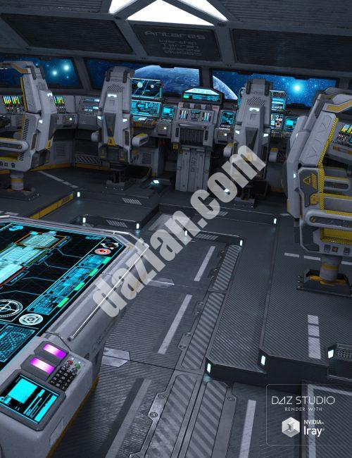 [daz场景] 科幻驾驶舱内部-DAZ爱好者