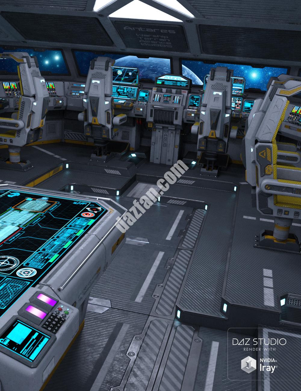 [daz场景] 科幻驾驶舱内部-DAZ爱好者