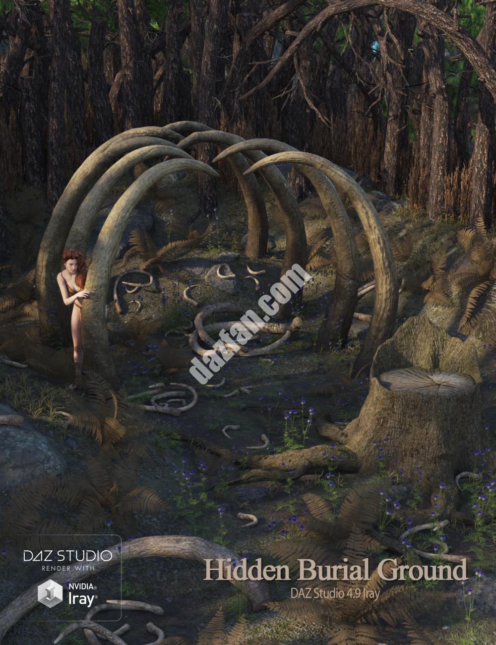 [daz场景] 隐藏的墓地-DAZ爱好者