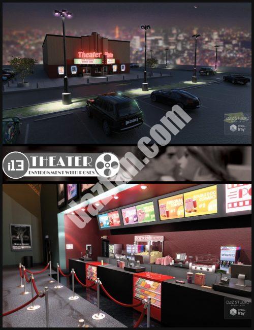 [daz场景] i13剧场与姿势-DAZ爱好者