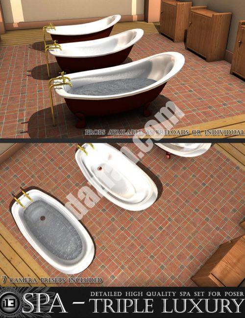 [daz场景] i13三重豪华SPA-DAZ爱好者