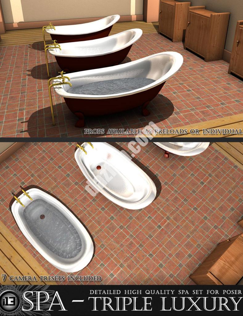 [daz场景] i13三重豪华SPA-DAZ爱好者