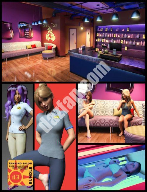 [daz场景] i13晒黑沙龙包-DAZ爱好者