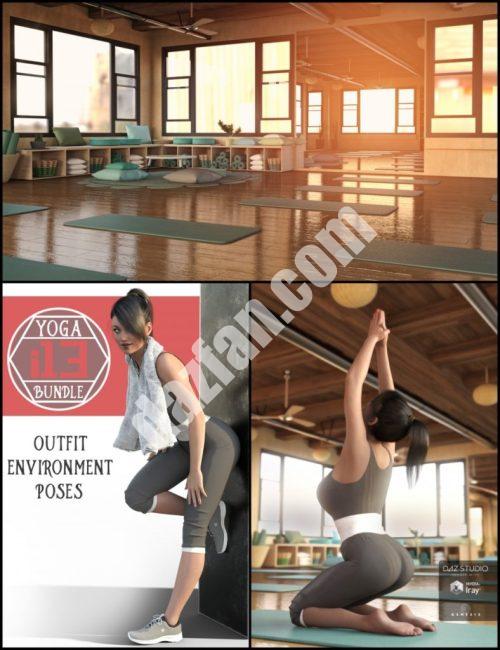 [daz场景] i13瑜伽工作室包-DAZ爱好者