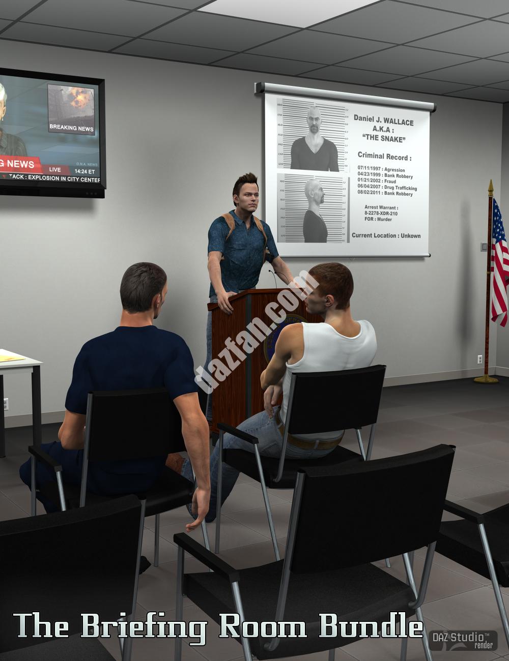 [daz场景] 简报室套装-DAZ爱好者