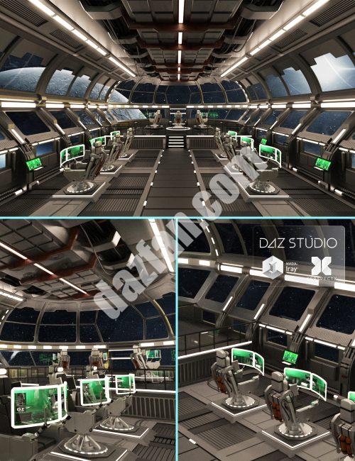 [daz场景] 飞船指挥中心-DAZ爱好者