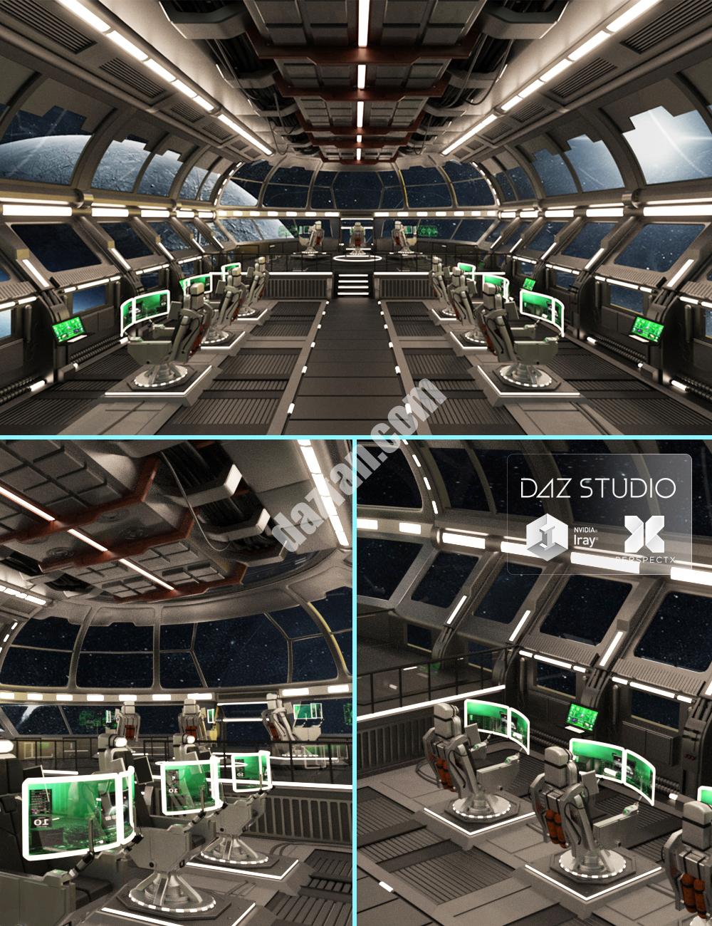 [daz场景] 飞船指挥中心-DAZ爱好者