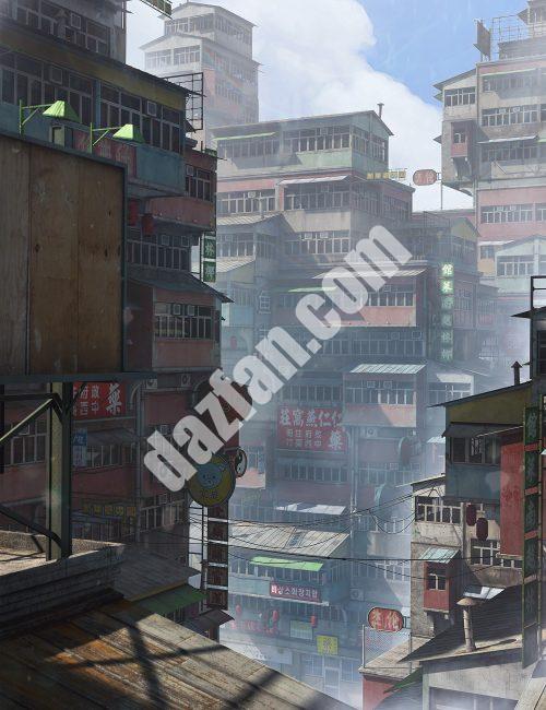 [daz场景] 唐人街-DAZ爱好者