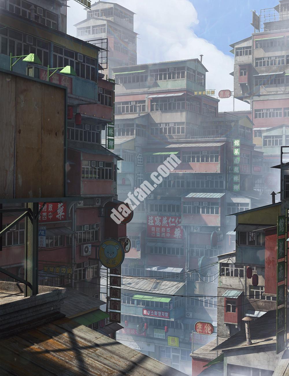 [daz场景] 唐人街-DAZ爱好者