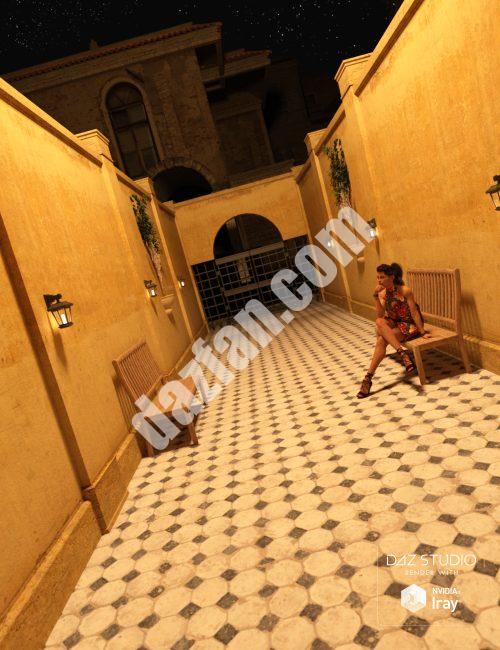 [daz场景] 地中海通道-DAZ爱好者