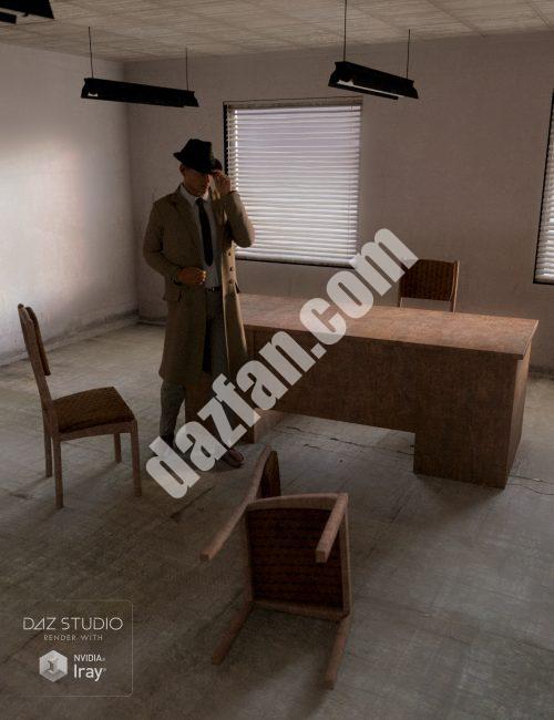 [daz场景] 旧工业办公室-DAZ爱好者