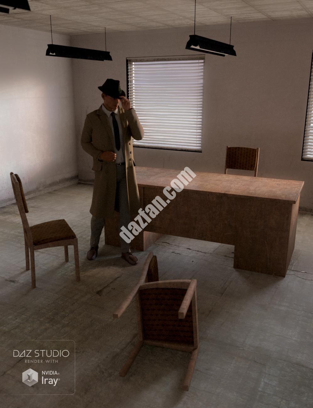 [daz场景] 旧工业办公室-DAZ爱好者