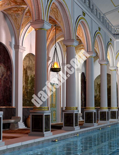 [daz场景] 罗马浴-DAZ爱好者