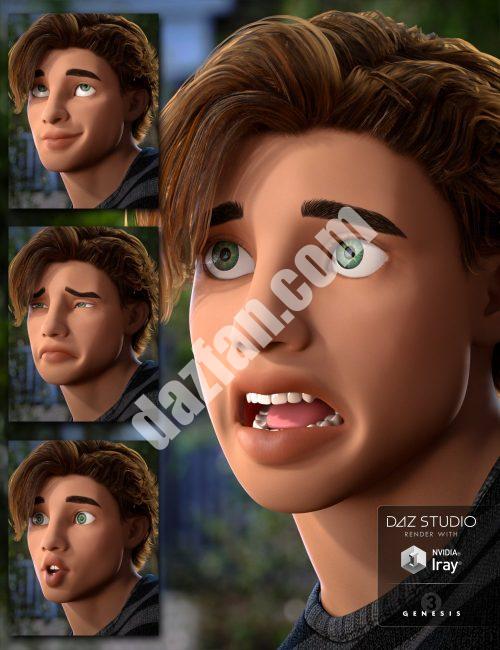 [daz姿势] 盖斯7号的表情包-DAZ爱好者