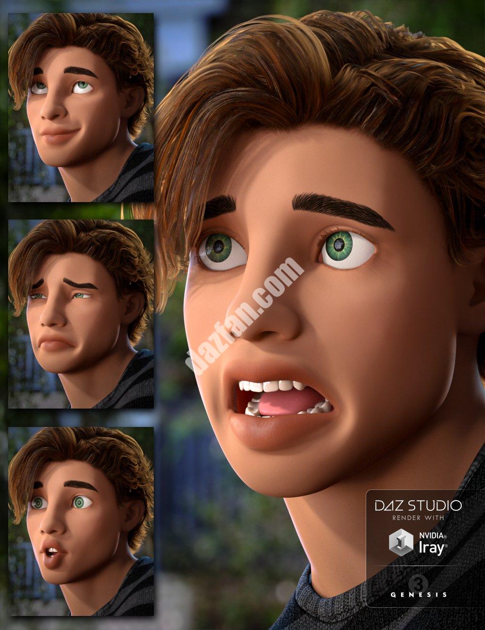 [daz姿势] 盖斯7号的表情包-DAZ爱好者