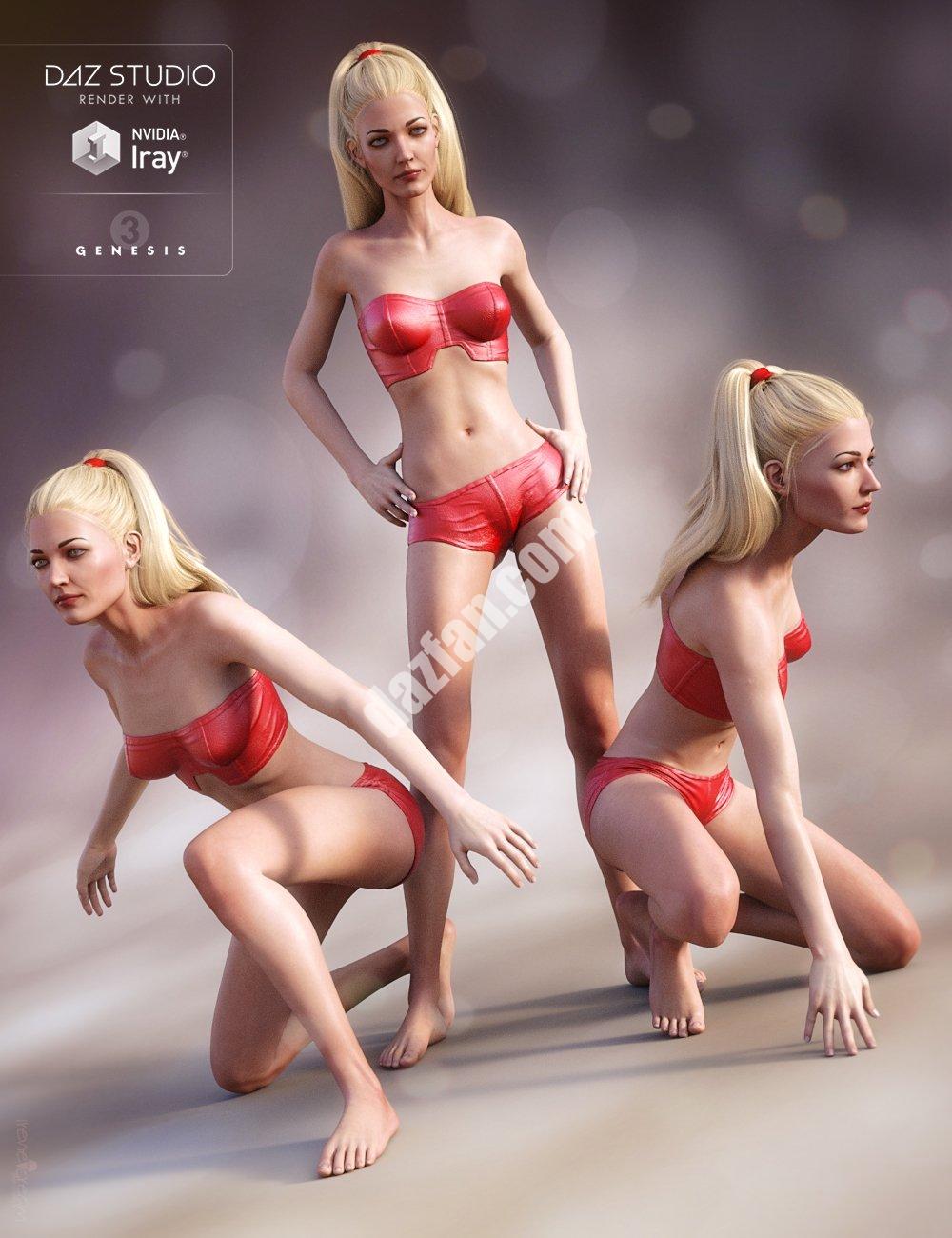 [daz姿势] DA Genevieve 7 基本姿势-DAZ爱好者