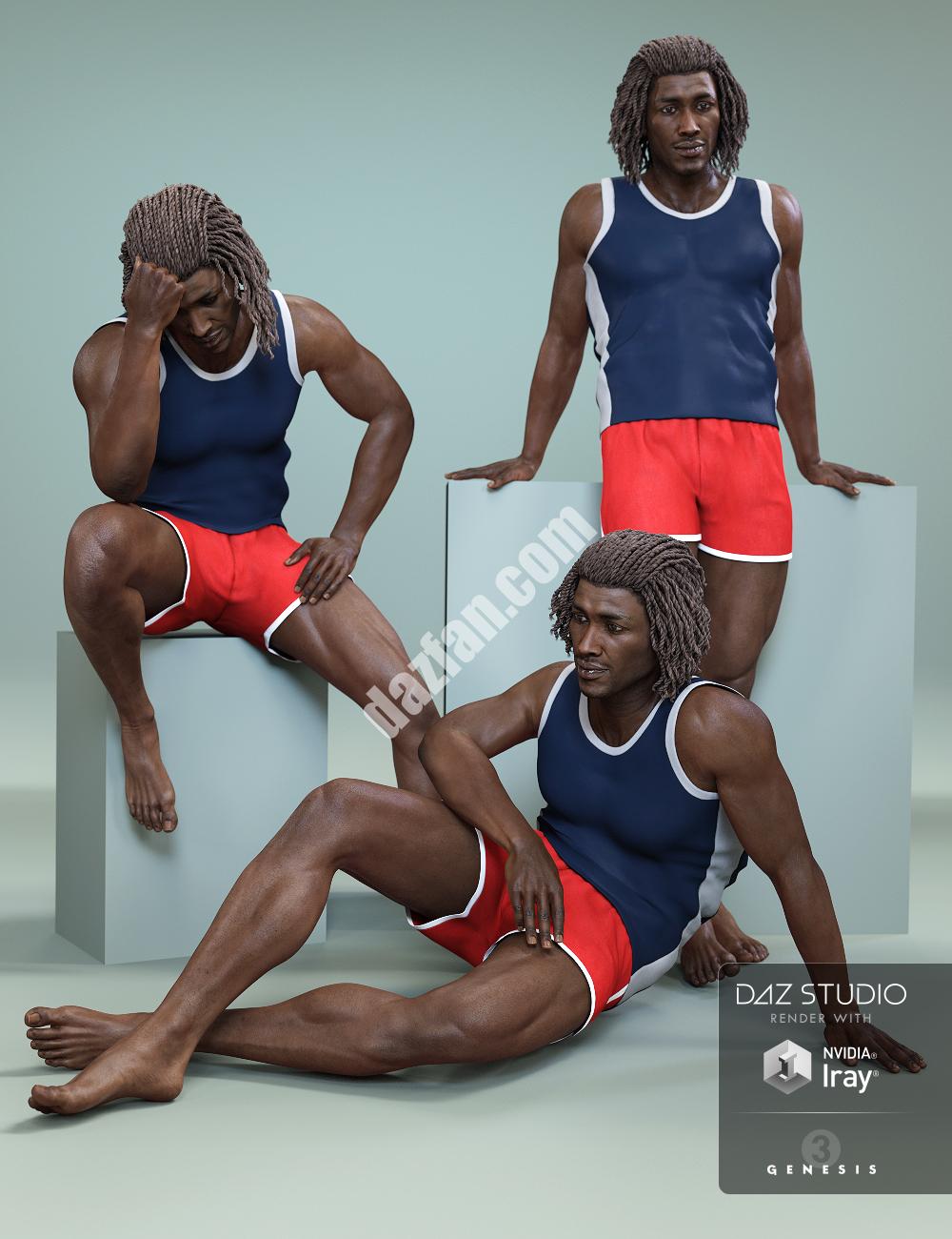 [daz姿势] 风度翩翩的德波纳为达瑞乌斯7摆姿势。-DAZ爱好者