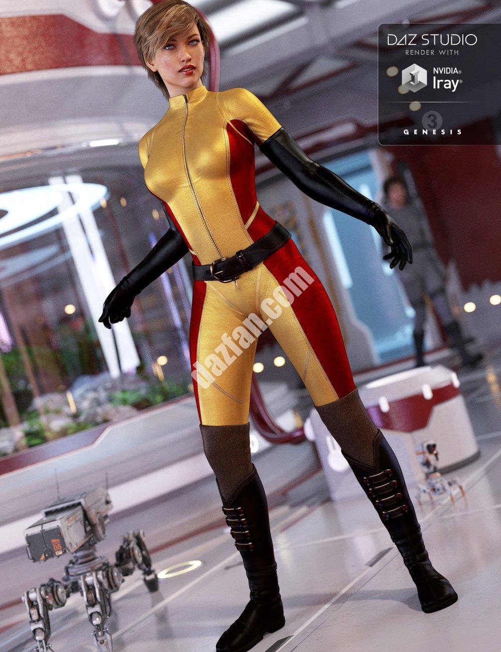 [daz服装] 《创世纪3》女性套装-DAZ爱好者
