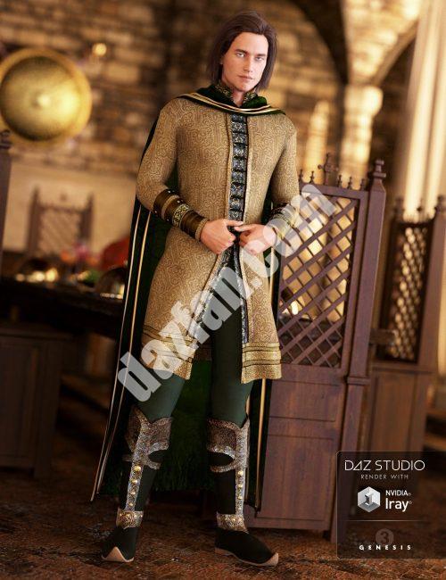 [daz服装] 精灵王子服装创世纪3男性-DAZ爱好者