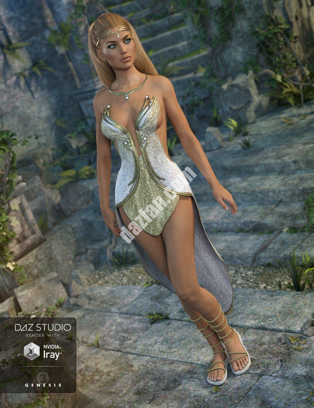 [daz服装] 《创世纪3》中的精灵公主-DAZ爱好者