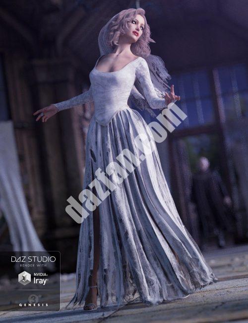[daz服装] 《创世纪3》女性幽灵新娘礼服-DAZ爱好者