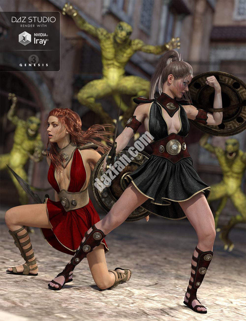 [daz服装] 角斗士女神纹理-DAZ爱好者