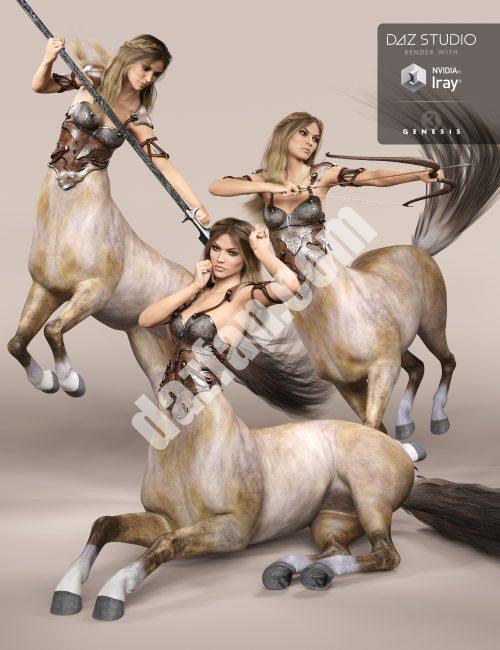 [daz姿势] 女勇士姿势，半马人7女性-DAZ爱好者