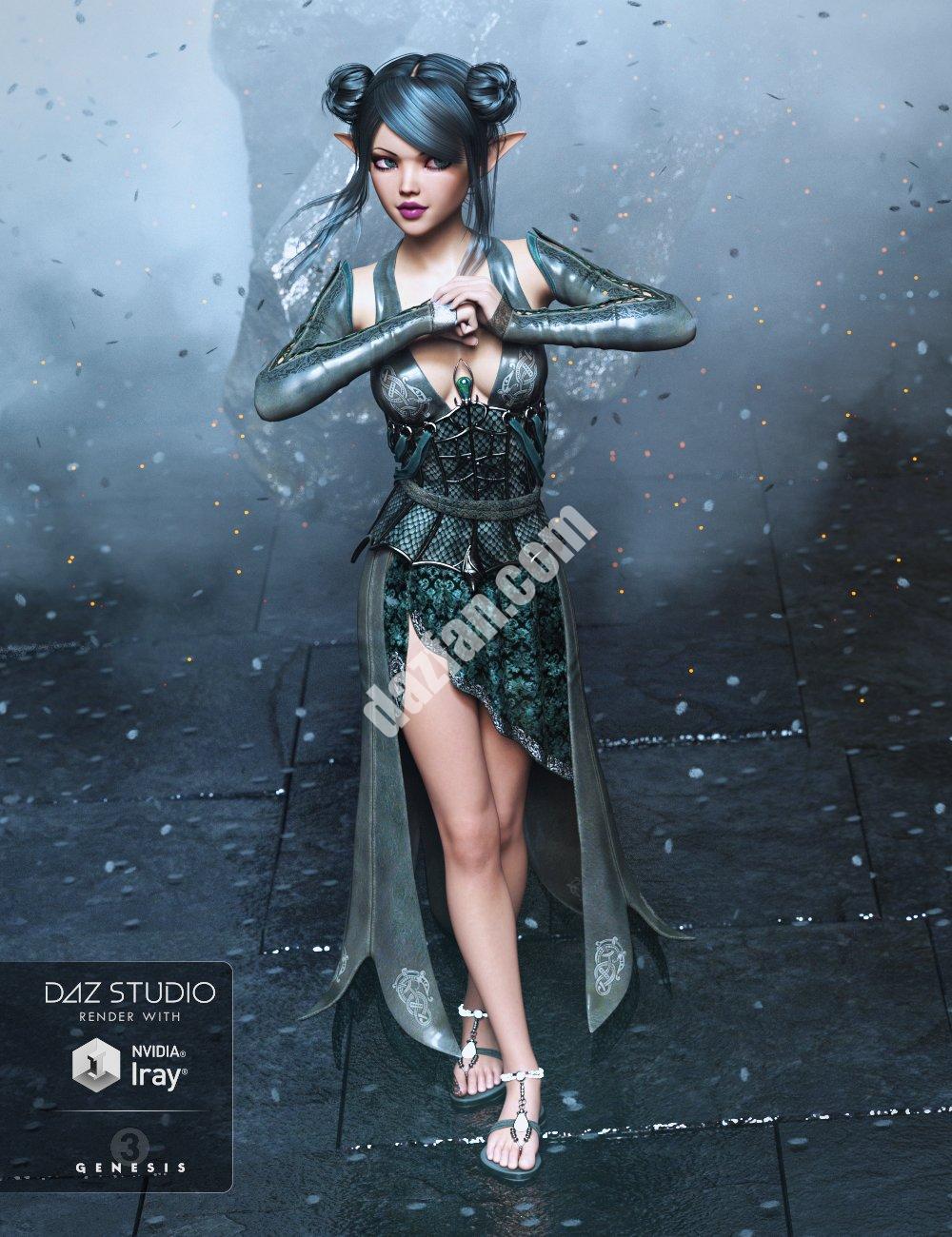 [daz服装] 《创世纪3》女性套装-DAZ爱好者
