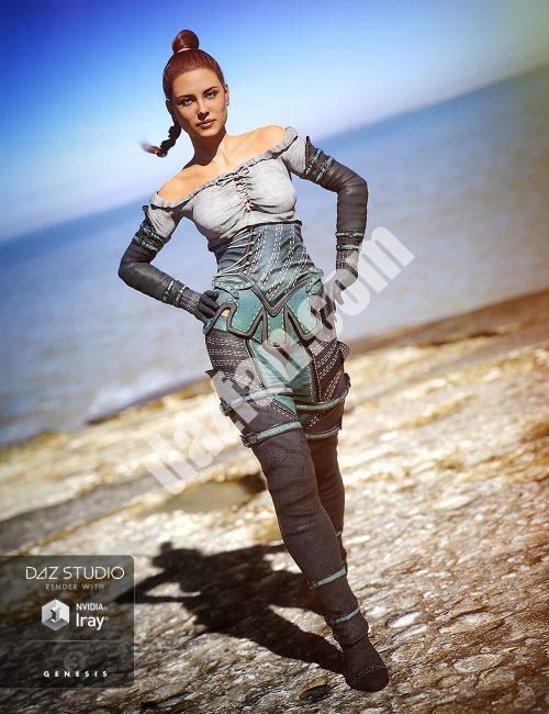 [daz服装] 《创世纪3》女套装-DAZ爱好者