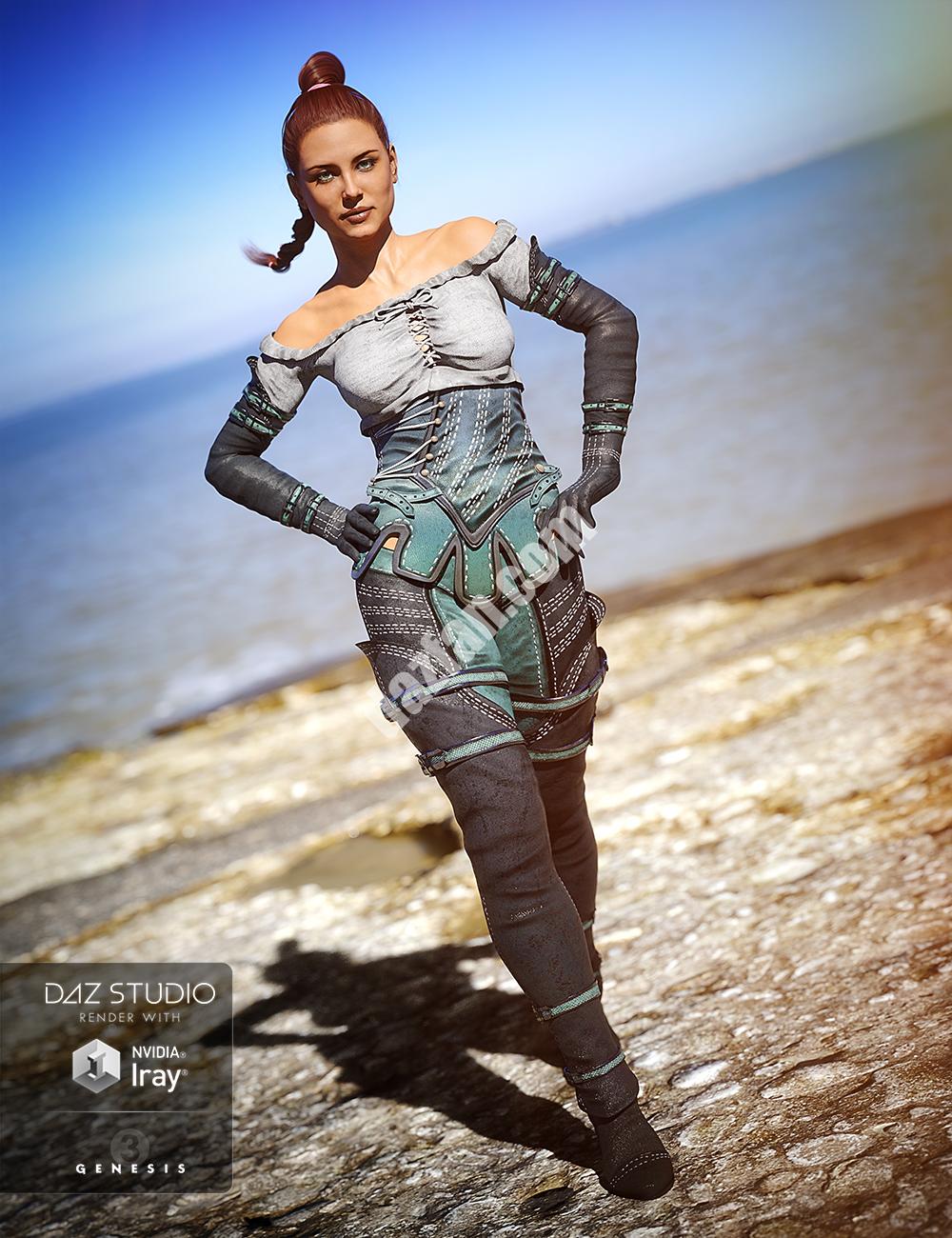 [daz服装] 《创世纪3》女套装-DAZ爱好者