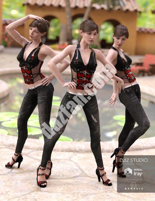 [daz姿势] 为吉纳维夫摆造型-DAZ爱好者