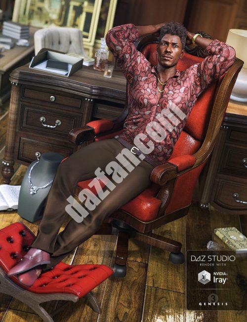 [daz服装] 蒙大拿创世纪3男套装-DAZ爱好者