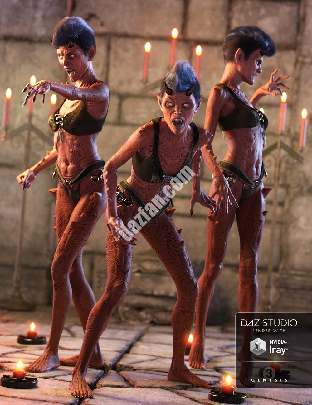 [daz姿势] 《创世纪3》中暗夜生物的姿势和表情-DAZ爱好者